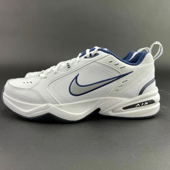 Nike Men's Air Monarch IV White Training Shoes 4E - Picture 3 of 10